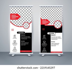 business roll up display standee for presentation purpose
