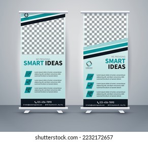 business roll up display standee for presentation purpose