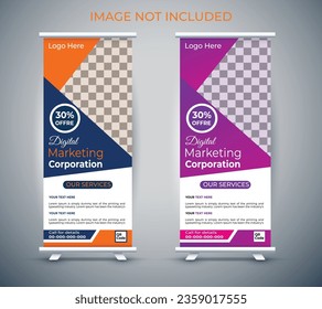 business roll up display standee for presentation purpose