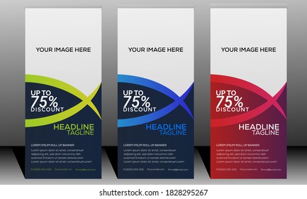 Business Roll Up Set, leaflet, j-flag, x-stand, exhibition display,Banner Template, Roll up banner stand template design,modern publication display and flag-banner, 