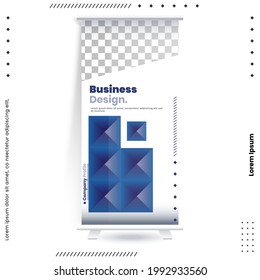Set zur Unternehmensfortbildung. Standarddesign. Banner-Vorlage, Abstrakter geometrischer Dreieck-Hintergrund, Vektorgrafik, Flyer, Präsentation, Faltblatt, j-Flag, x-Stand, x-Banner, Ausstellungsanzeige