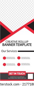 Business Roll Up Set. Standee Design. Banner Template, Abstract Blue Geometric Triangle Background vector, flyer, presentation, leaflet, j-flag, x-stand, x-banner, exhibition display