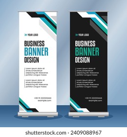 Business roll up stand banner template design