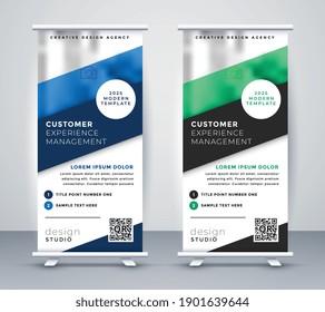 business roll up standee banner template