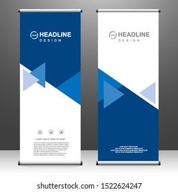 Business Roll Up. banner stand template design, for brochure, flyer, infographics. modern advertising. vector illustration