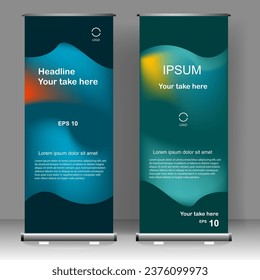 Business Roll Up. banner stand template design, for brochure, flyer, infographics. modern advertising. vector illustration
