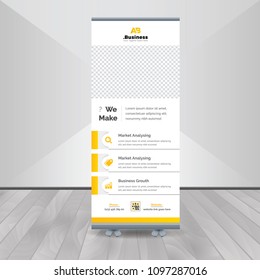 Acumulación de empresas. Diseño estándar. Plantilla de banner. Presentación y folleto. Ilustración del vector