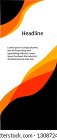 Business Roll Up. Standee Design. Banner Template. Presentation and Brochure Flyer. Vector illustration