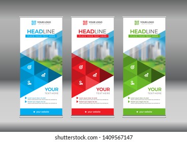 Business Roll Up. Standee Design. Banner Template. Presentation and Brochure Flyer.