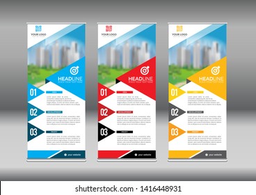 Business Roll Up. Standee Design. Banner Template. Presentation and Brochure Flyer.