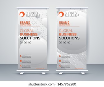 Business Roll Up. Standee Design. Banner Template Modern Minimal. Presentation and Brochure. Vector illustration - Vector