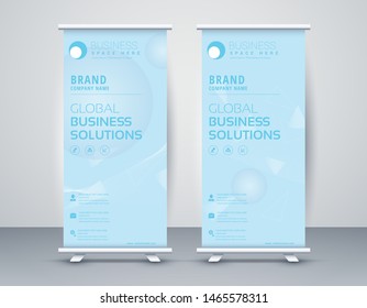 Business Roll Up. Standee Design. Banner Template Modern Minimal. Presentation and Brochure. Vector illustration - Vector