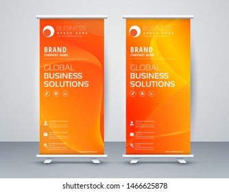 Business Roll Up. Standee Design. Banner Template Modern Minimal. Presentation and Brochure. Vector illustration - Vector