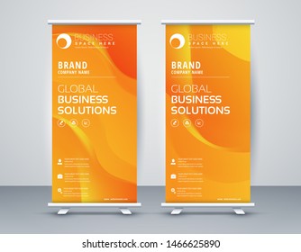 Business Roll Up. Standee Design. Banner Template Modern Minimal. Presentation and Brochure. Vector illustration - Vector