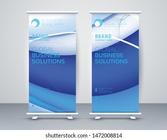 Business Roll Up. Standee Design. Banner Template Modern Minimal. Presentation and Brochure. Vector illustration - Vector