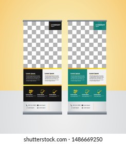 business roll up. Standee design. Banner template modern minimal. Presentation
and Brochure. Vector Illustration - vector