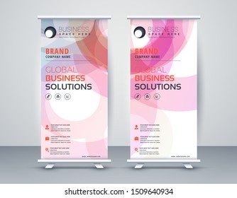 Business Roll Up. Standee Design. Banner Template Modern Minimal. Presentation and Brochure. Vector illustration - Vector