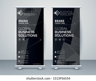 Business Roll Up. Standee Design. Banner Template Modern Minimal. Presentation and Brochure. Vector illustration - Vector