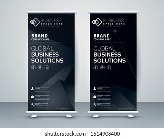 Business Roll Up. Standee Design. Banner Template Modern Minimal. Presentation and Brochure. Vector illustration - Vector