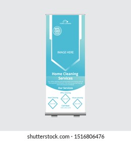 Business Roll Up. Standee Design. Banner Template  Unique - Illustration