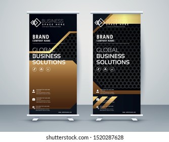 Business Roll Up. Standee Design. Banner Template Modern Minimal. Presentation and Brochure. Vector illustration - Vector