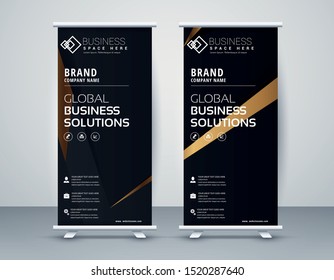 Business Roll Up. Standee Design. Banner Template Modern Minimal. Presentation and Brochure. Vector illustration - Vector