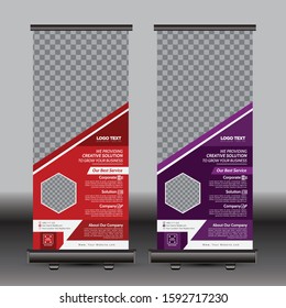Business Roll Up. Standee Design. Banner Template. Vector illustration Design.