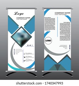 Roll de negocios. Diseño estándar. Plantilla de banner. geométrico, de presentación y de folleto. Ilustración del vector