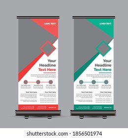 Roll de negocios. Diseño estándar. Plantilla de banner , Ilustración vectorial.