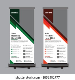Roll de negocios. Diseño estándar. Plantilla de banner , Ilustración vectorial.