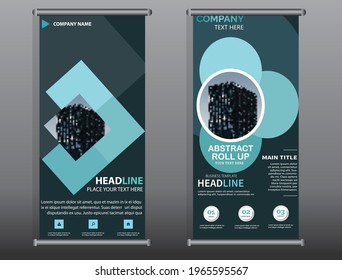 Business Roll Up. Standee Design. Banner Template. Presentation and Brochure. Vector illustration.Roll up brochure flyer banner design template vector, abstract background, modern x-banner  