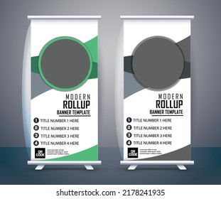 Roll de negocios. Diseño estándar. Plantilla de banner. Presentación y Folleto. Ilustración del vector
