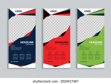 Business Rollup Banner vector Design template Or X- Banner.
