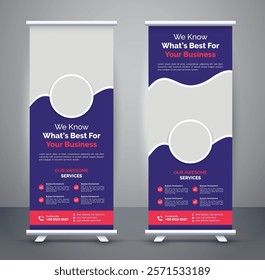 Business rollup banners for marketing.  Can be used for Business Agency, Medical, Healthcare, School banner.