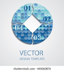 Business Rounded Shape.Abstract Circle Icon. Vector.