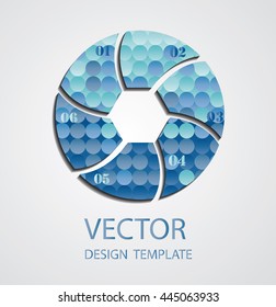 Business Rounded Shape.Abstract Circle Icon. Vector.