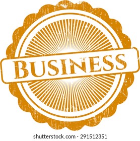 Business rubber grunge stamp