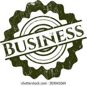 Estampilla de goma de negocios