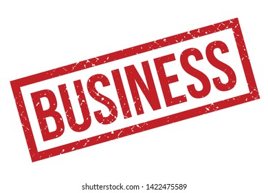 Business rubber stamp. Red Business rubber grunge stamp vector illustration - Vector