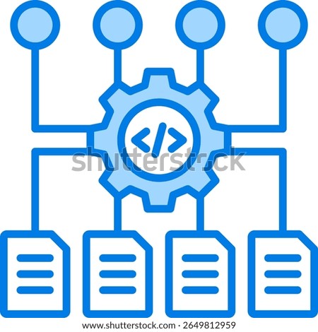 Business Rules Engine Icon Element for Design