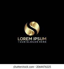 business S letter logo design vector