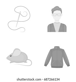 business, salon, textiles and other web icon in monochrome style.clothing, fabric, industry, icons in set collection.