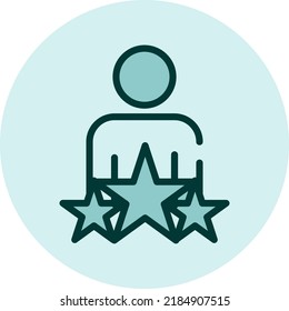 Business satisfaction, illustration, vector on a white background.