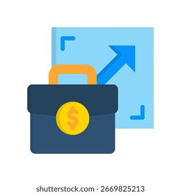 Business Scalability Icon Flat Vector Illustration