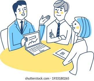 Business scene during a meeting