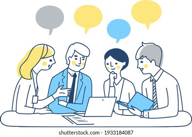 Business scene during a meeting