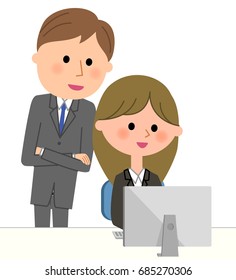 Business scene, PC