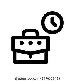 business schedule icon. vector line icon for your website, mobile, presentation, and logo design.