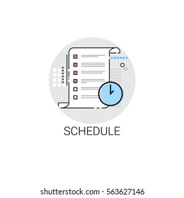 Business Schedule Organizer Calendar Icon Vector Illustration