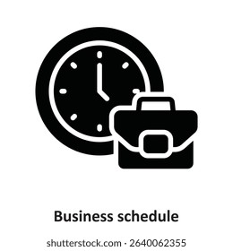 Business schedule Vector Icon which can easily modify or edit

